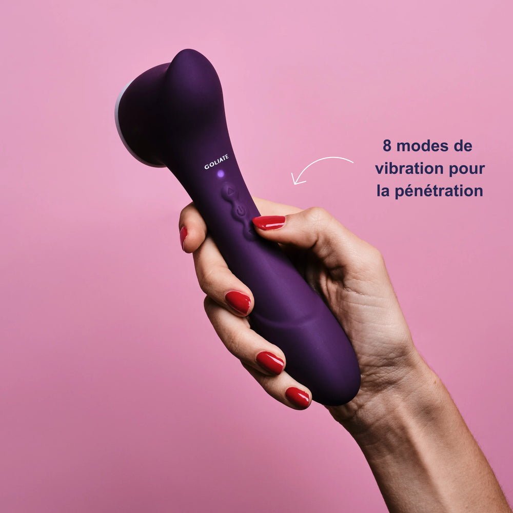 ¡The Amazing! - El 2 en 1 - Estimulador de clítoris y vibrador
