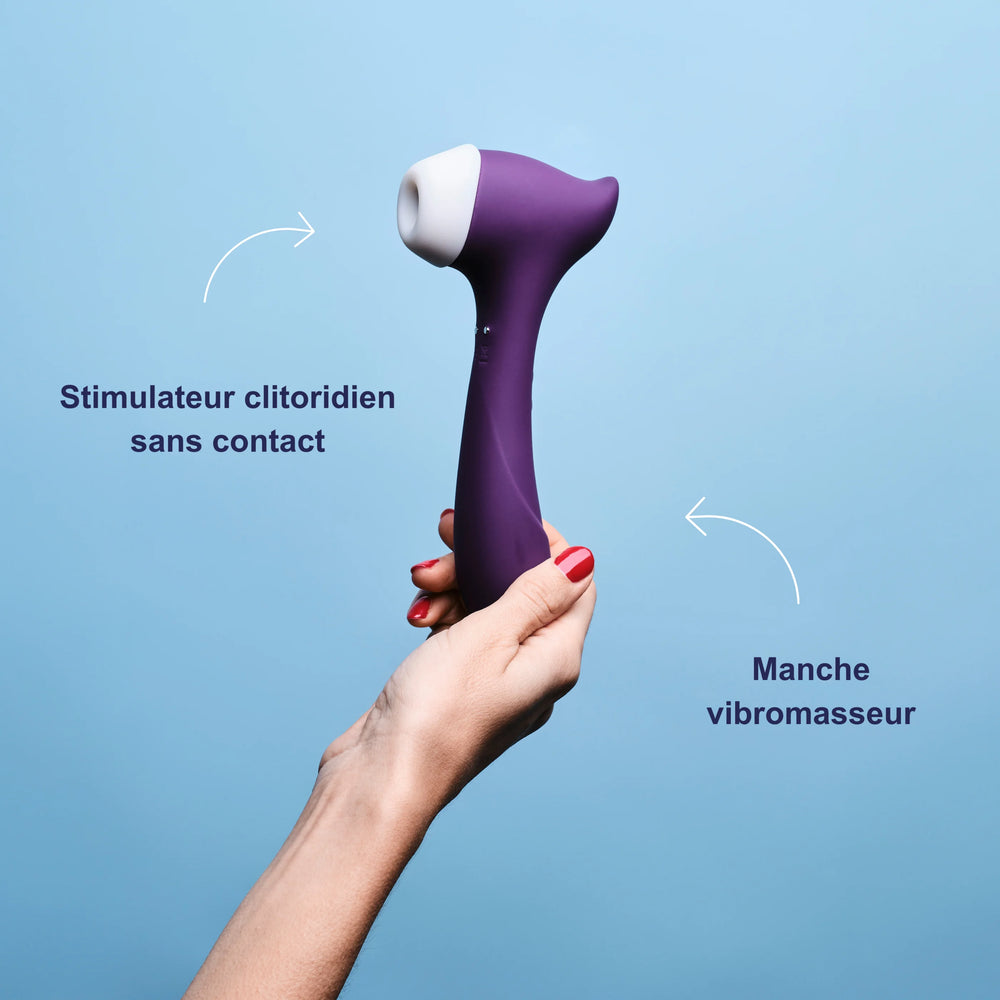 ¡The Amazing! - El 2 en 1 - Estimulador de clítoris y vibrador