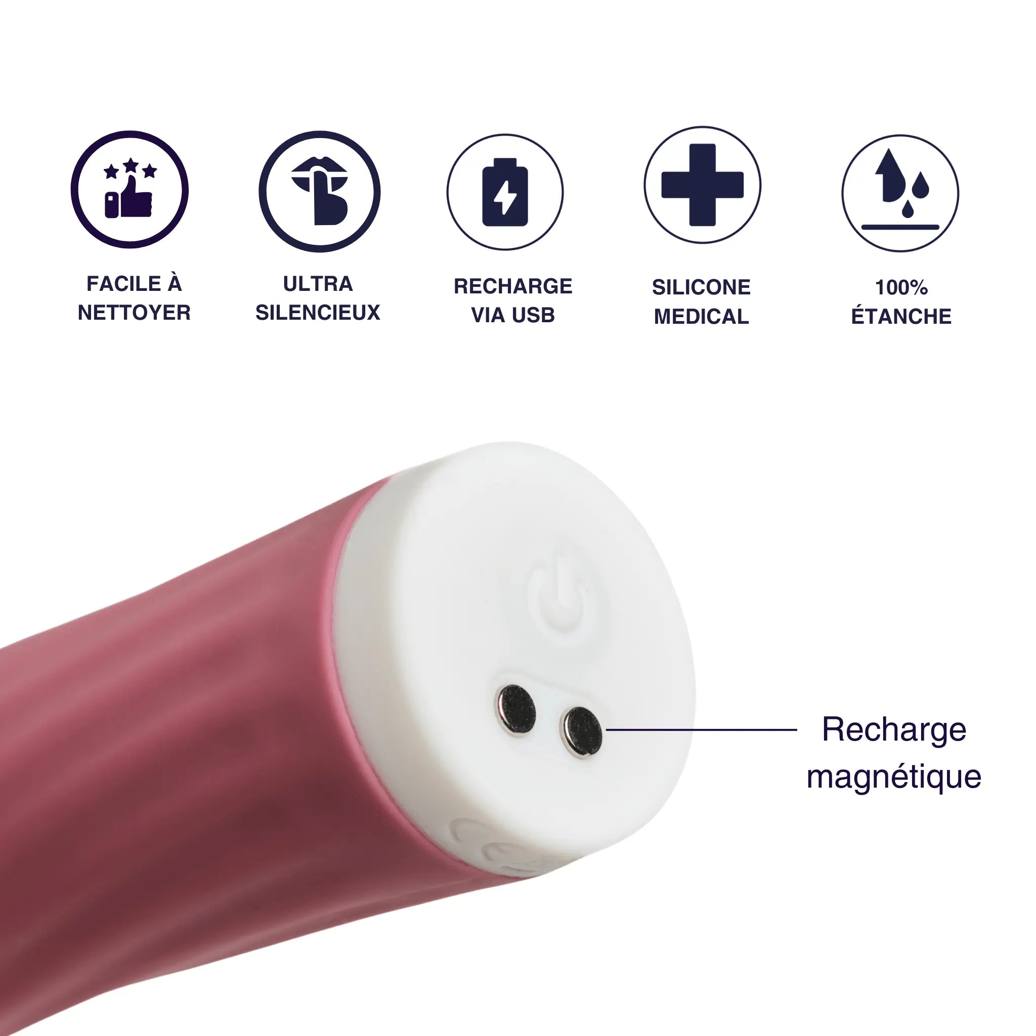 Bullet - Mini vibro nervuré ultra puissant