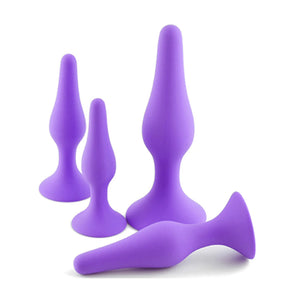 Set of 4 very soft silicone anal plugs by Mon Amour