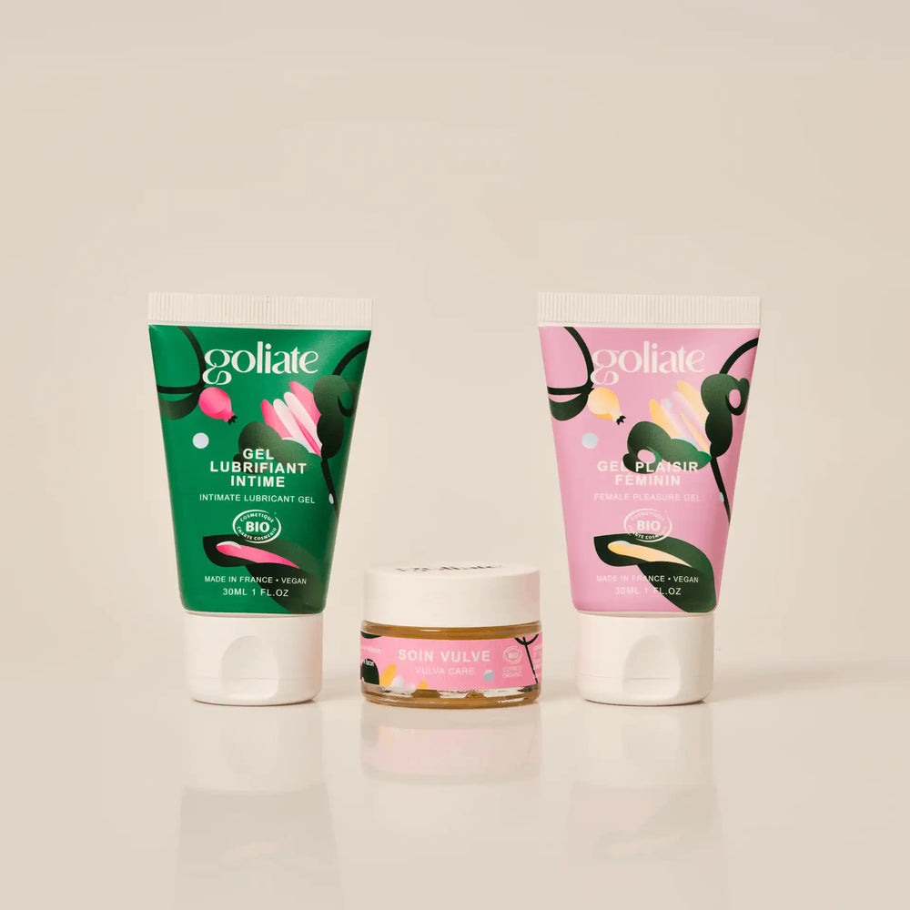 Lubrifiant naturel + Gel orgasmique + Baume vulve