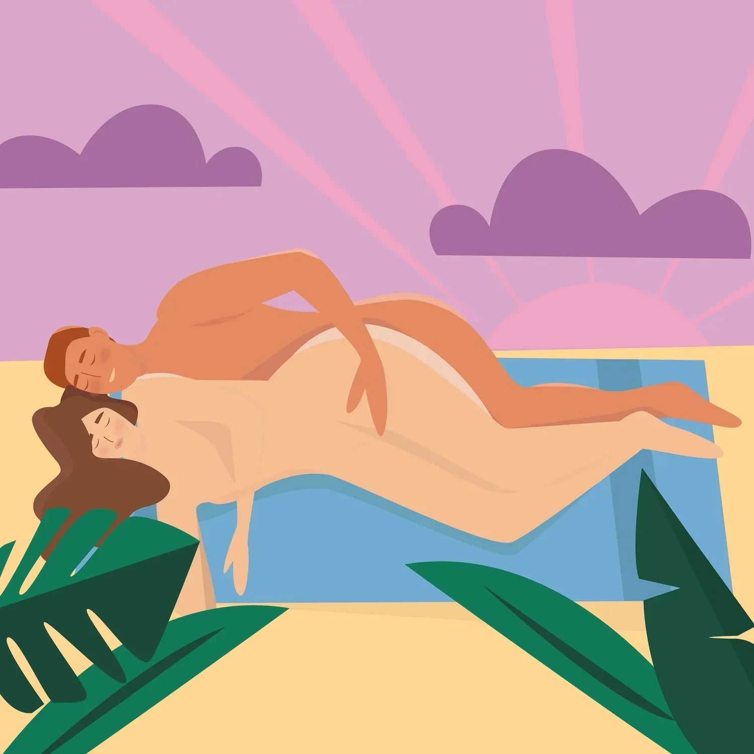 La position de la cuillère: un nid douillet pour faire l'amour