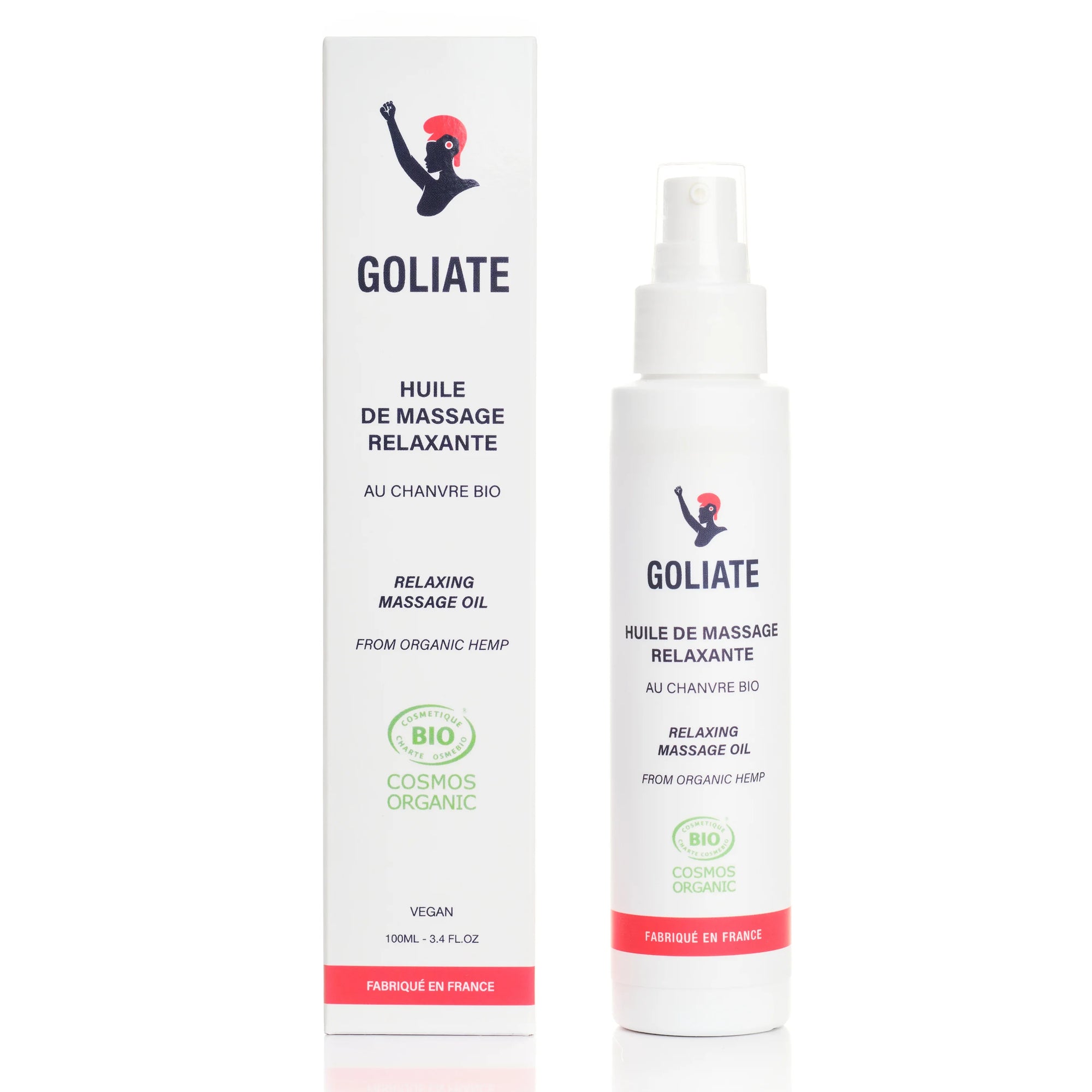 meilleure huile de massage relaxante au chanvre bio naturelle hydratante Goliate