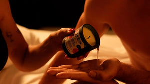 Bougie de massage bio - parfum intense