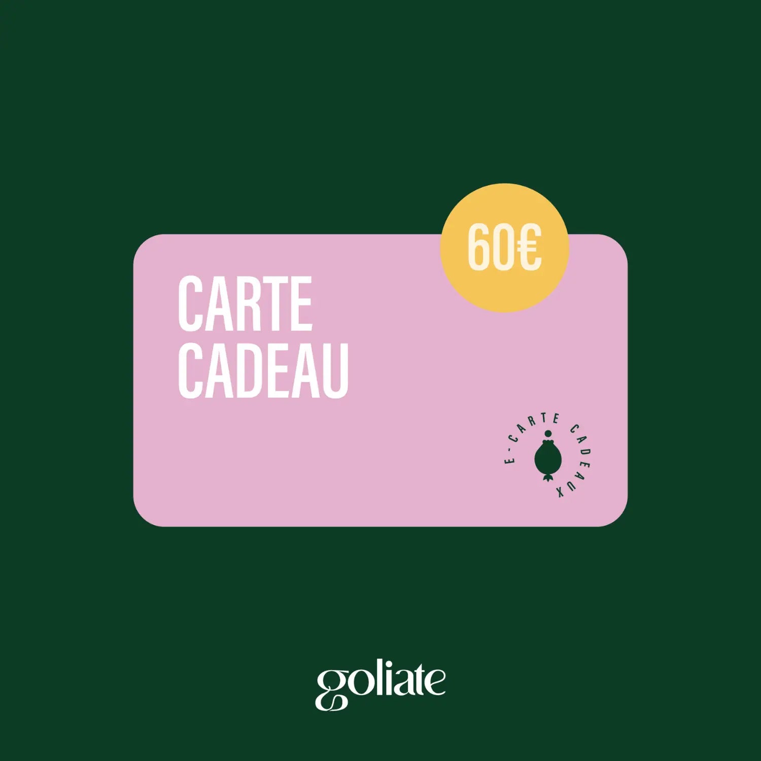 Tarjeta de regalo Goliate