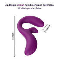 Flexio - vibromasseur pliant flexible double stimulation
