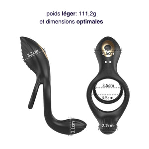 Elo - double anneau pénien vibrant télécommandé