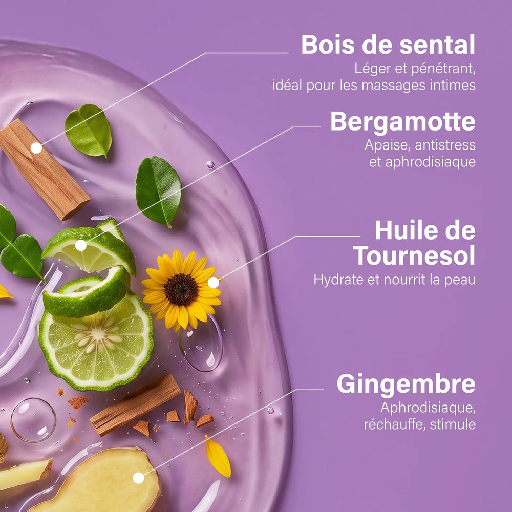 Huile de massage sensorielle