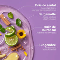 Huile de massage sensorielle
