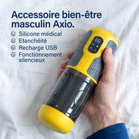 Axio - Masturbateur vibrant tête télescopique rotative