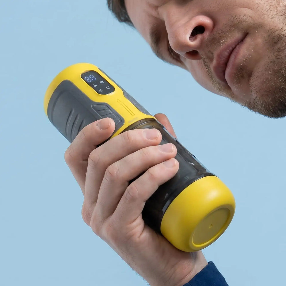 Axio - Masturbateur vibrant tête télescopique rotative