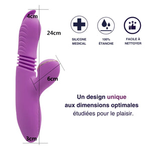 Nova - rabbit 2 télescopique & stimulateur sans contact