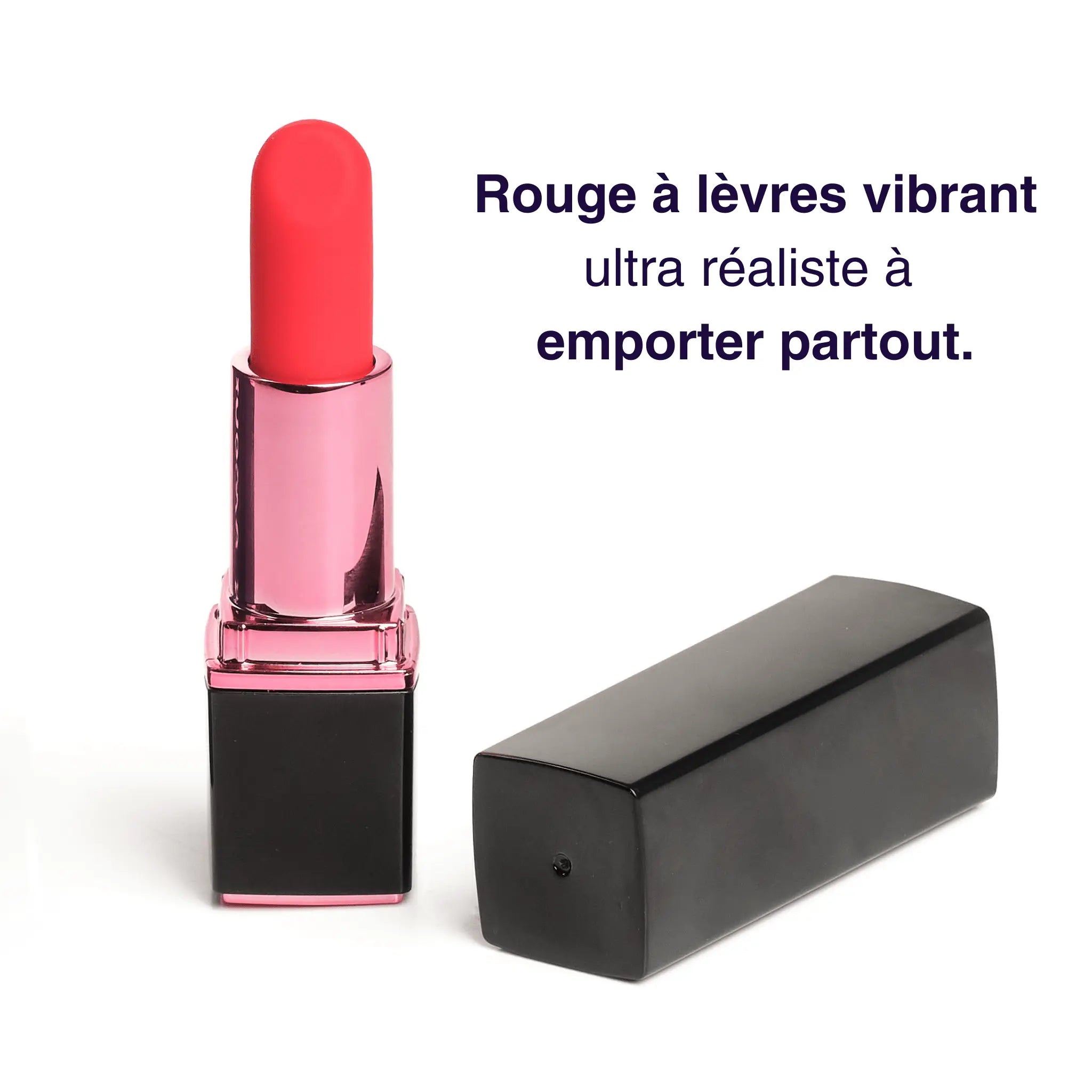 Vibromasseur discret Rouge a levre realiste Mon Amour 