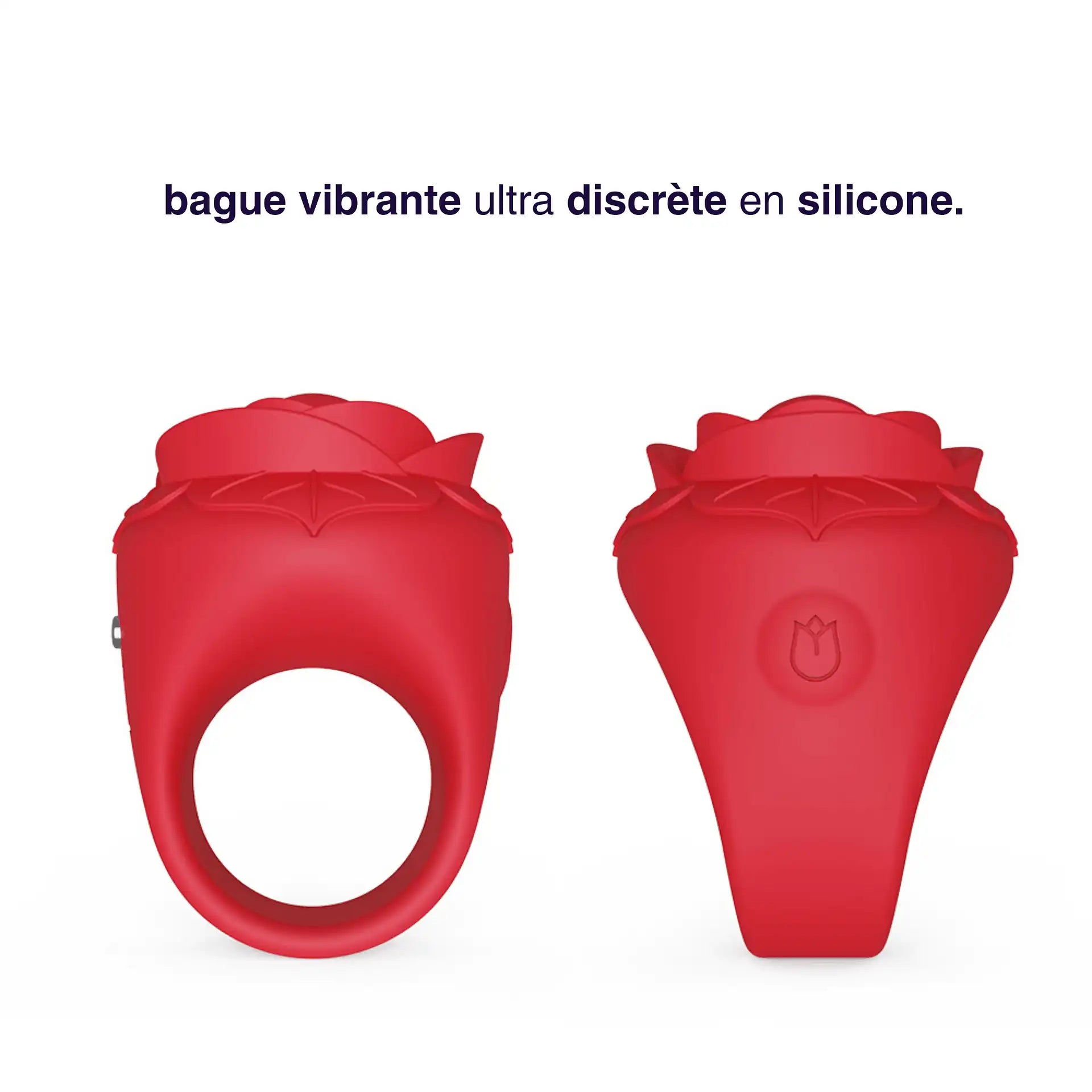 Ruby - bague vibrante en silicone