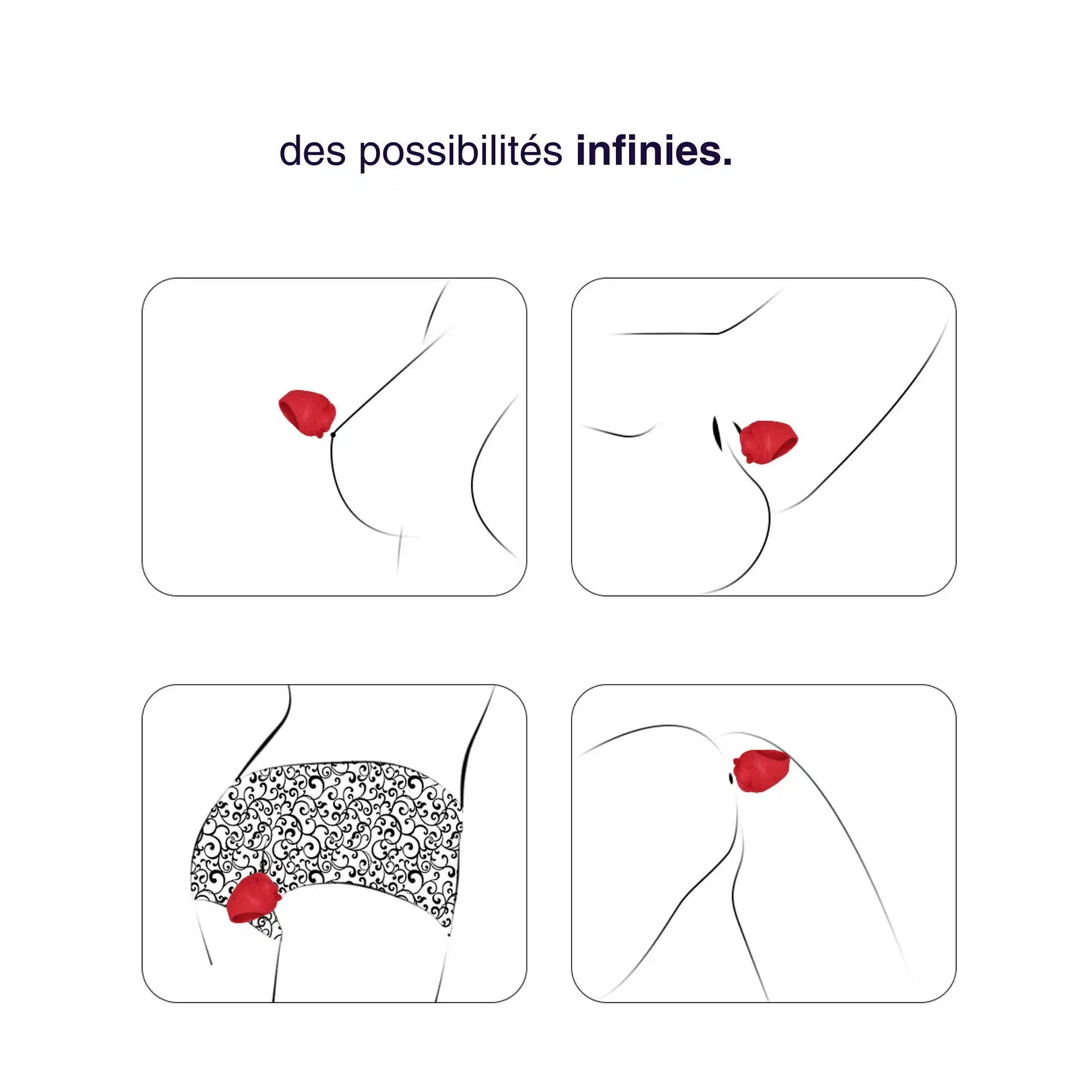 Ruby - bague vibrante en silicone