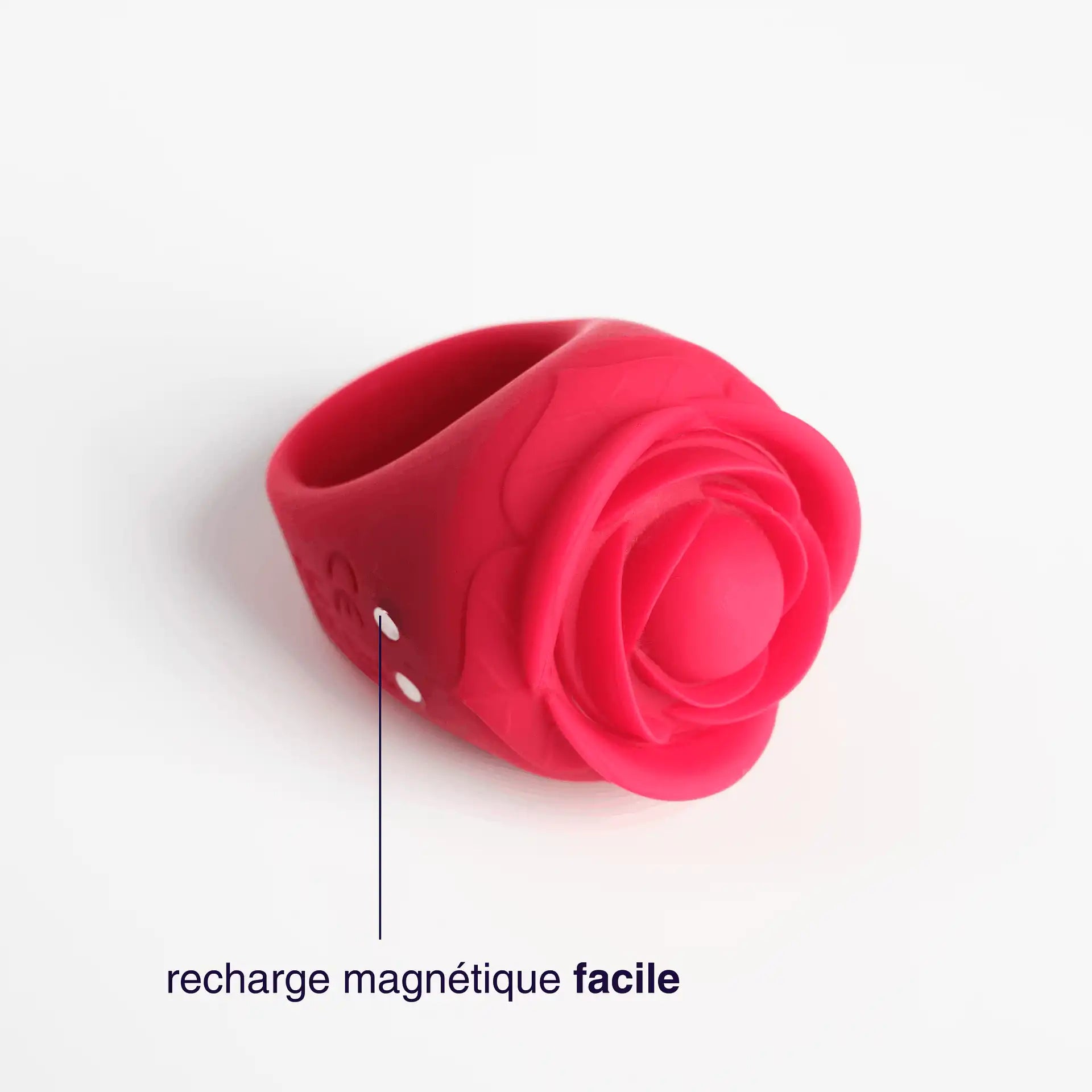 Ruby - bague vibrante en silicone