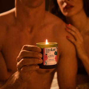 Bougie de massage bio - parfum intense