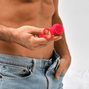 Rose - el anillo vibratorio para el pene con pico para una estimulación real de Mon Amour