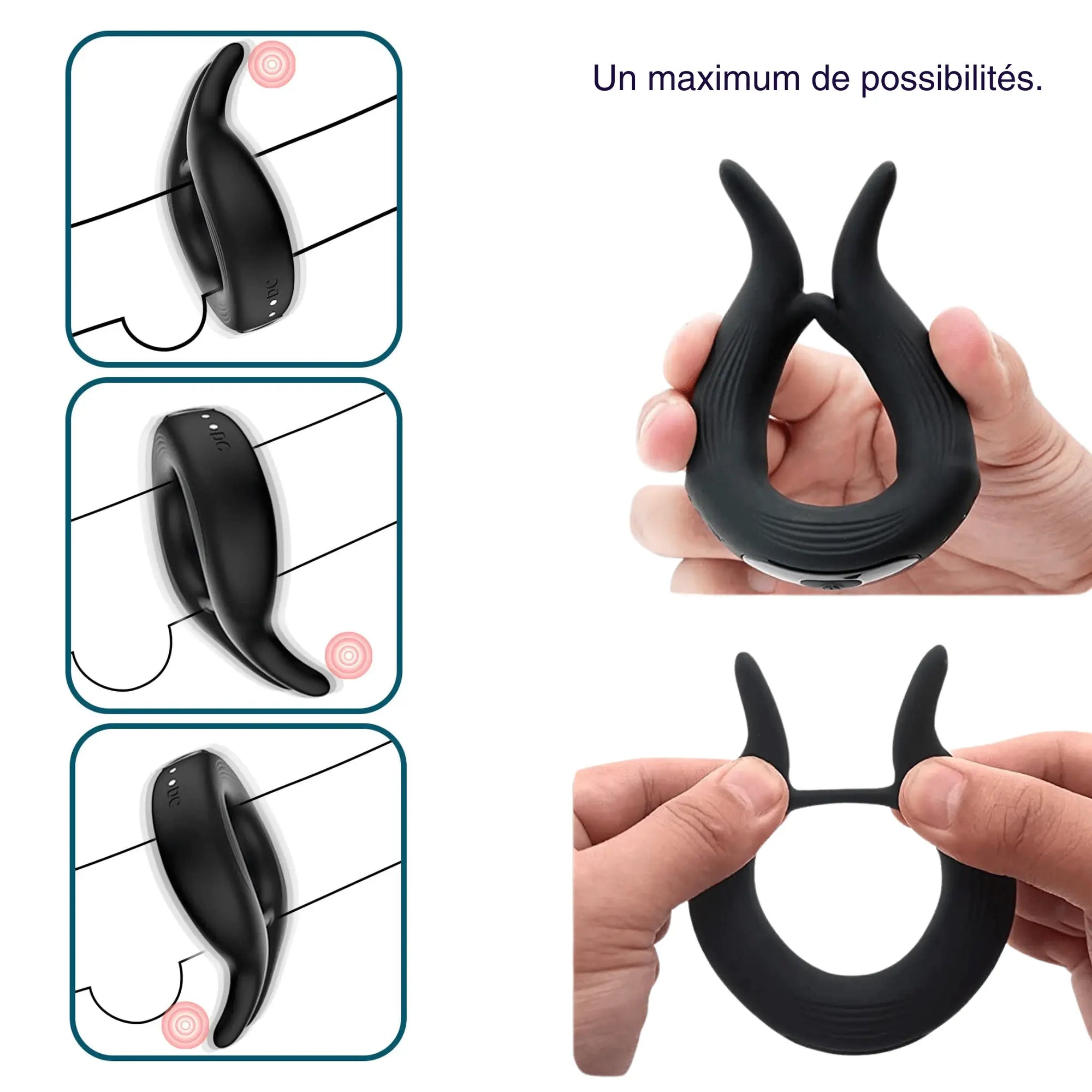 cockring vibrant anneau pénis silicone Mon Amour