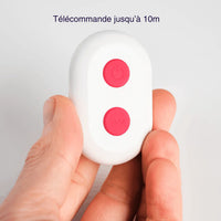 Nero - cockring vibrant télécommandé double boucle