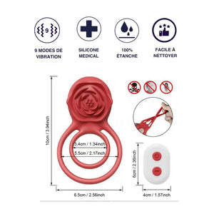 Nero - cokring vibrant télécommandé double boucle