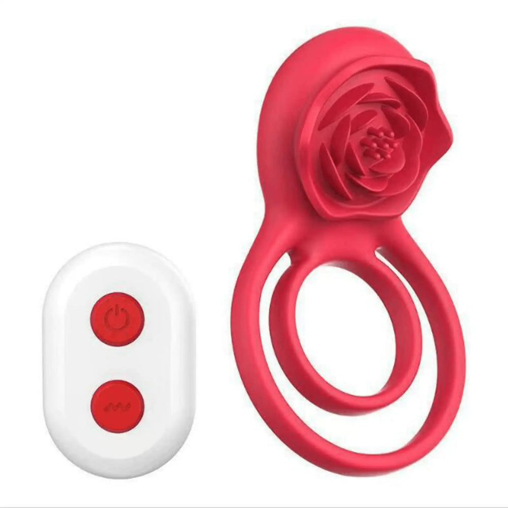 Nero - cockring vibrant télécommandé double boucle