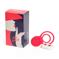 Nero - cockring vibrant télécommandé double boucle