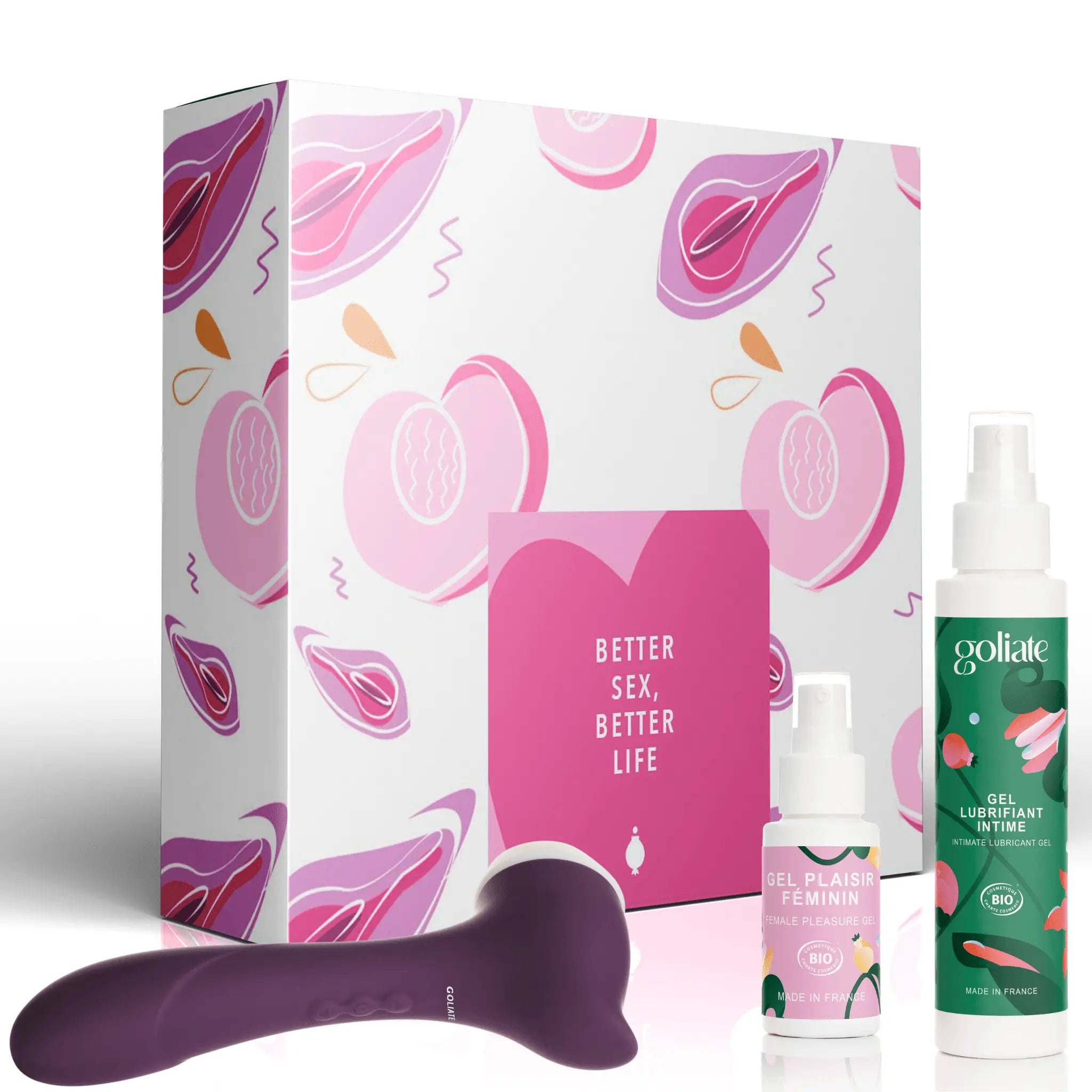 Coffret coquin spécial plaisir féminin : sextoy The amazing, Gel plaisir féminin bio & lubrifiant intime bio (❣️exclu web❣️)