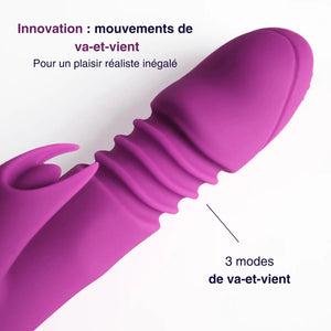 Milo - sextoy tête télescopique, vibrant et chauffant