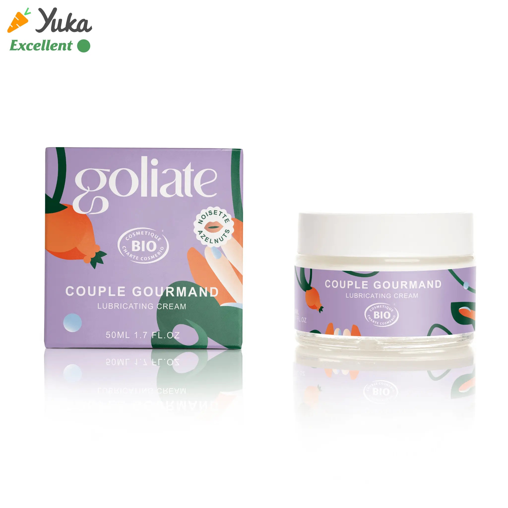 lubrifiant intime naturel 2 en 1 massage comestible bio Goliate