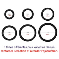 Juego de 6 anillos para el pene para favorecer la erección de Mon Amour