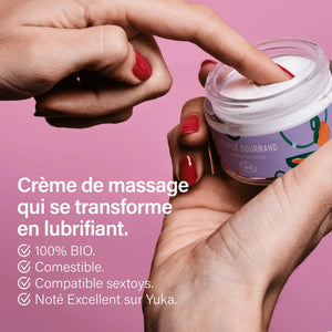 meilleur lubrifiant intime naturel 2 en 1 massage comestible bio Goliate