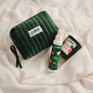 Bougie de massage + lubrifiant intime + Trousse intime OFFERTE