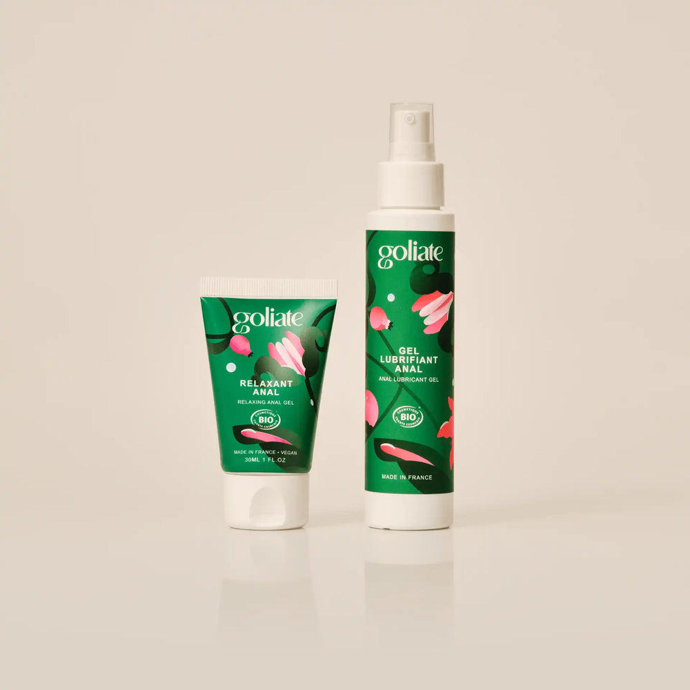 Anal pleasure pack: organic anal lubricant &amp; organic anal relaxant
