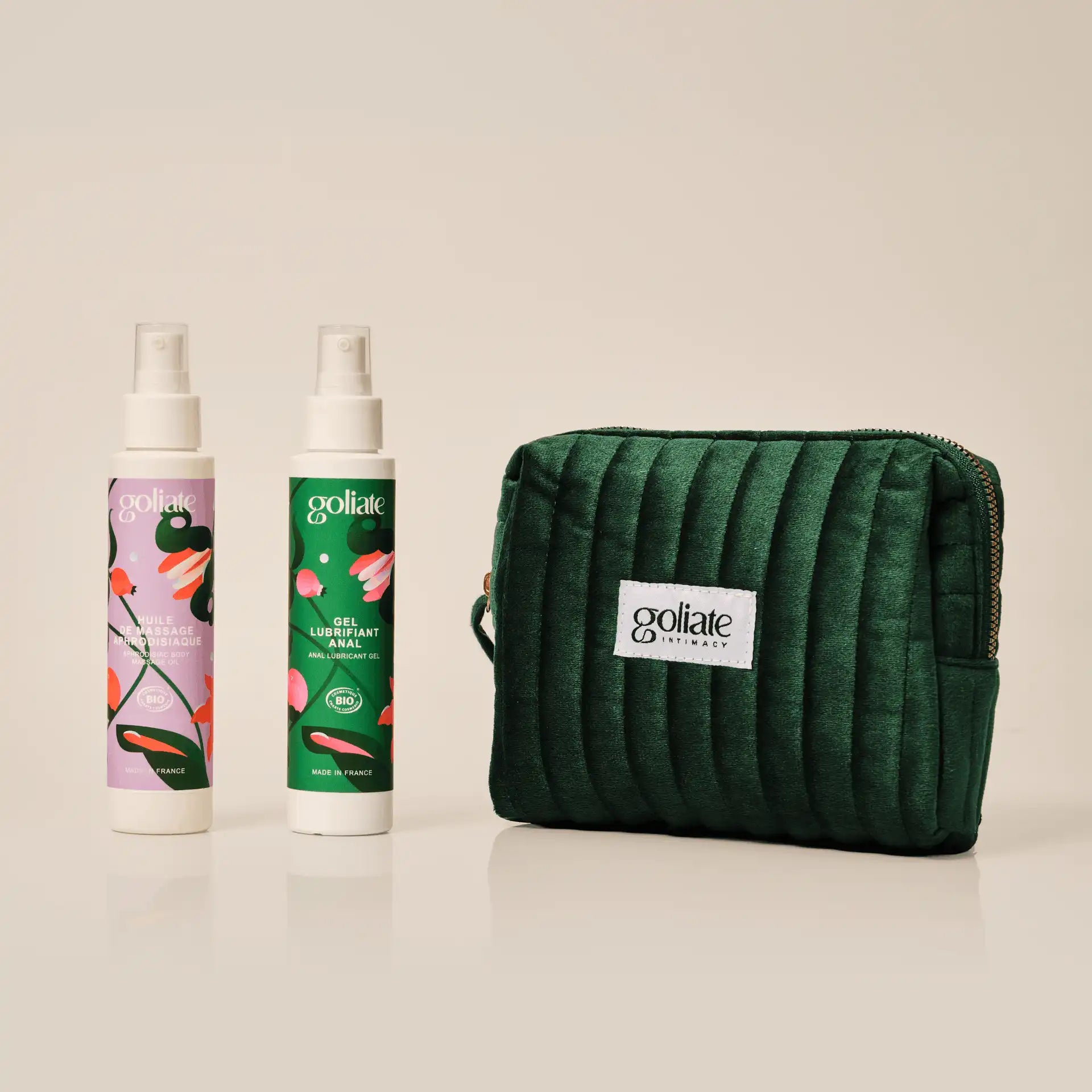 huile massage aphrodisiaque + lubrifiant anal + Trousse intime OFFERTE