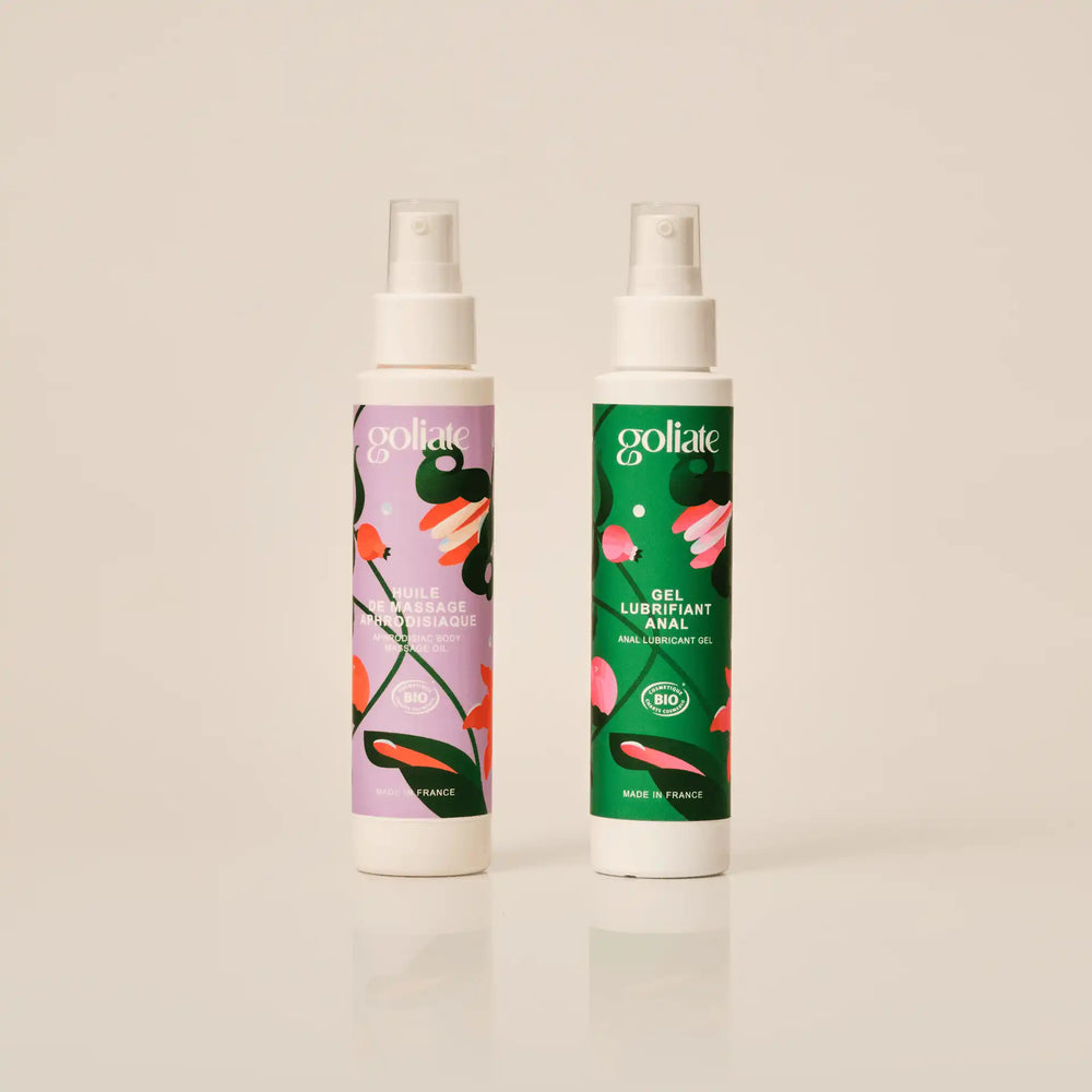 Lubrifiant anal + Huile de massage aphrodisiaque