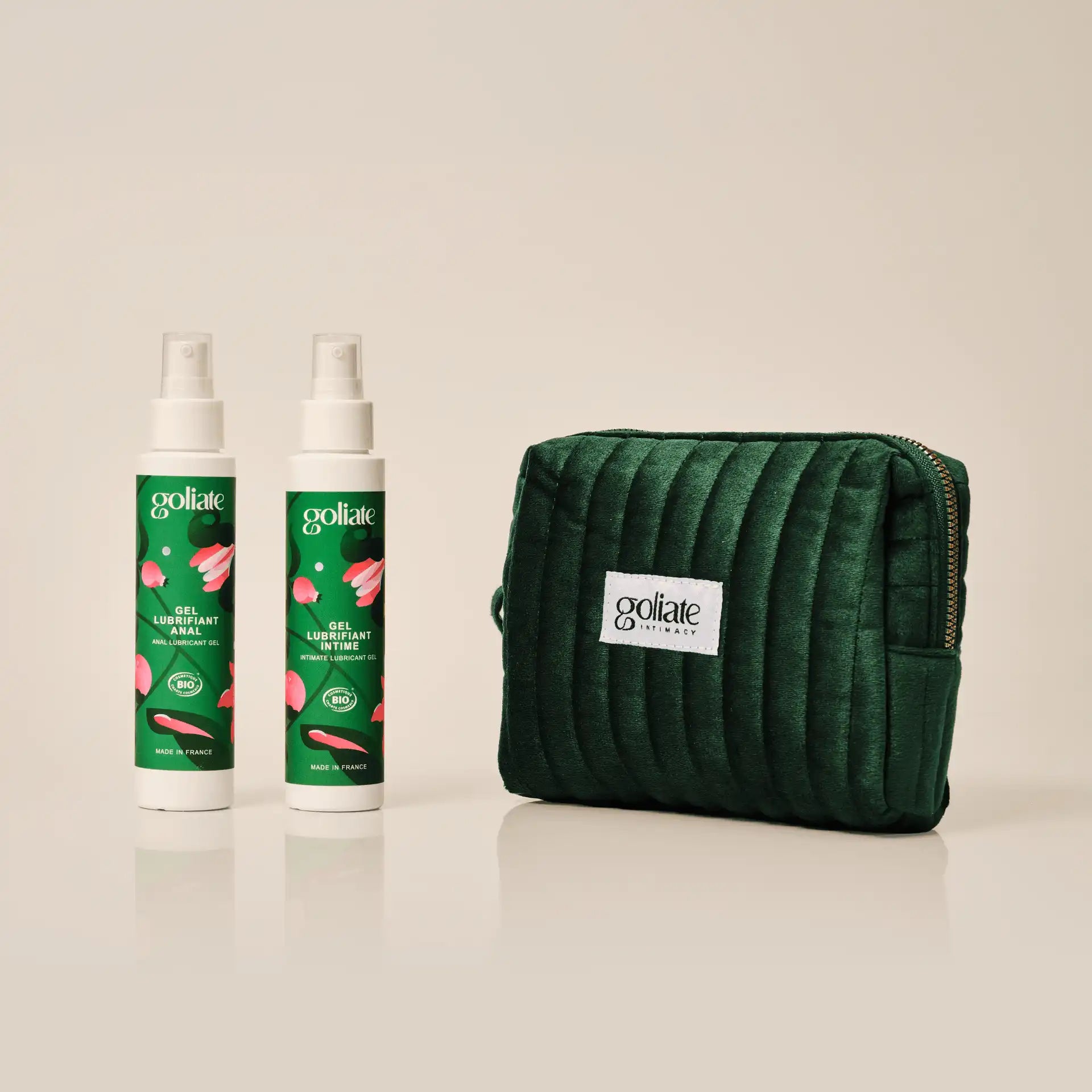 Pack Glisse : lubrifiant intime + lubrifiant anal + Trousse intime OFFERTE