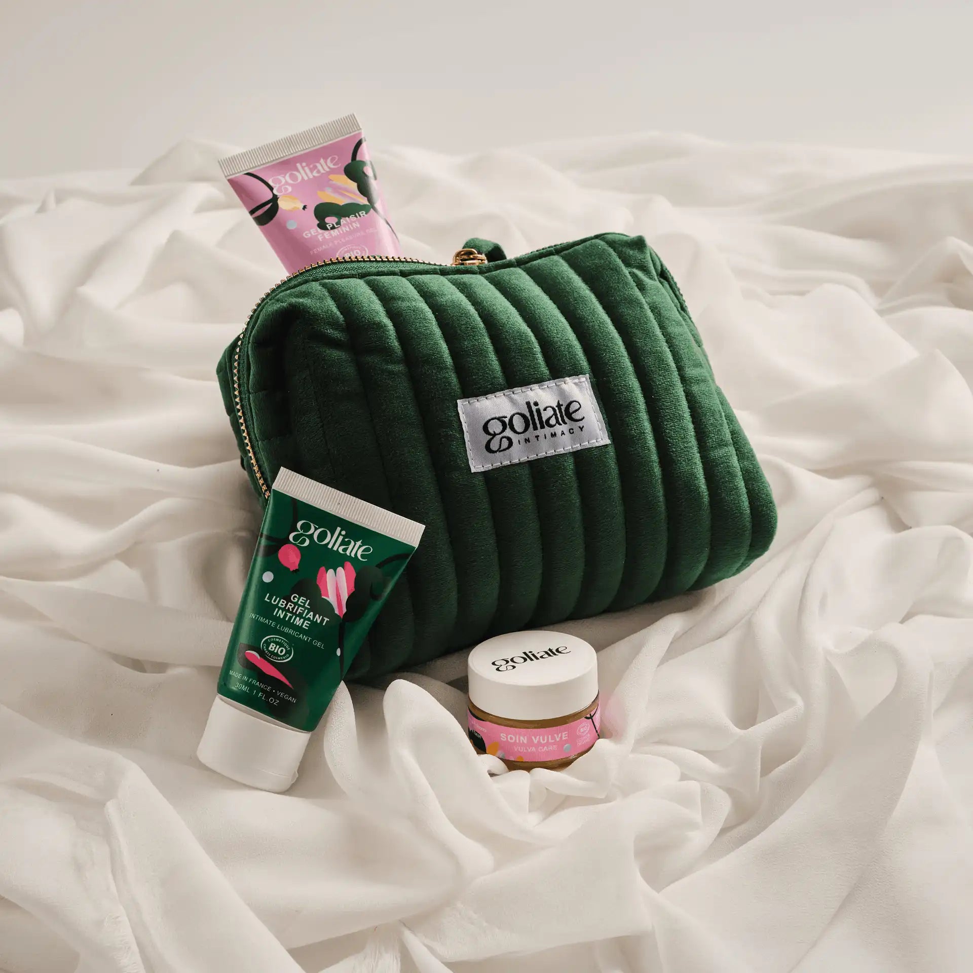 Rituel Self-Love: gel orgasmique, lubrifiant intime, baume vulve + Trousse intime OFFERTE