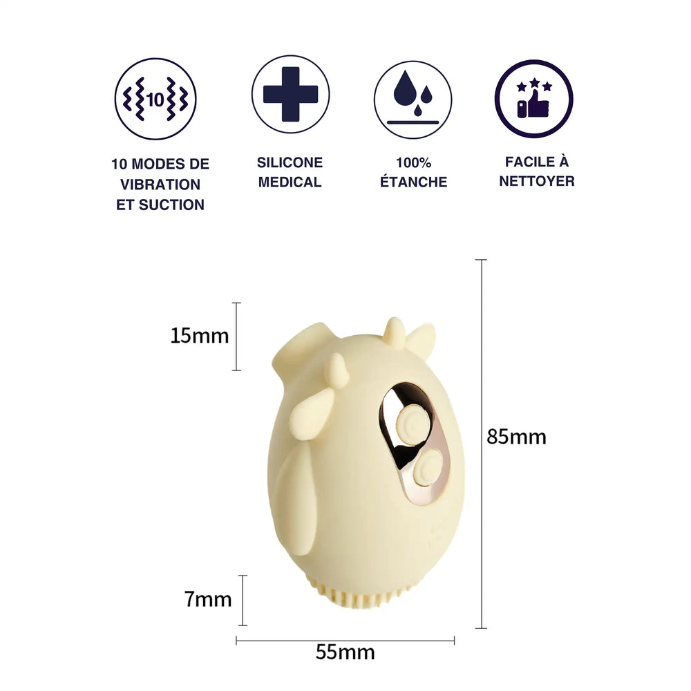 Rivo- sextoy sans contact et vibrant (2-en-1)