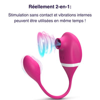 Yummi - 2 in 1 Clitoral Stimulator with Penetrating Vibrating Egg by Mon Amour