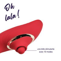 The King 2 en 1 - estimulador de clítoris y vibrador plegable de Mon Amour