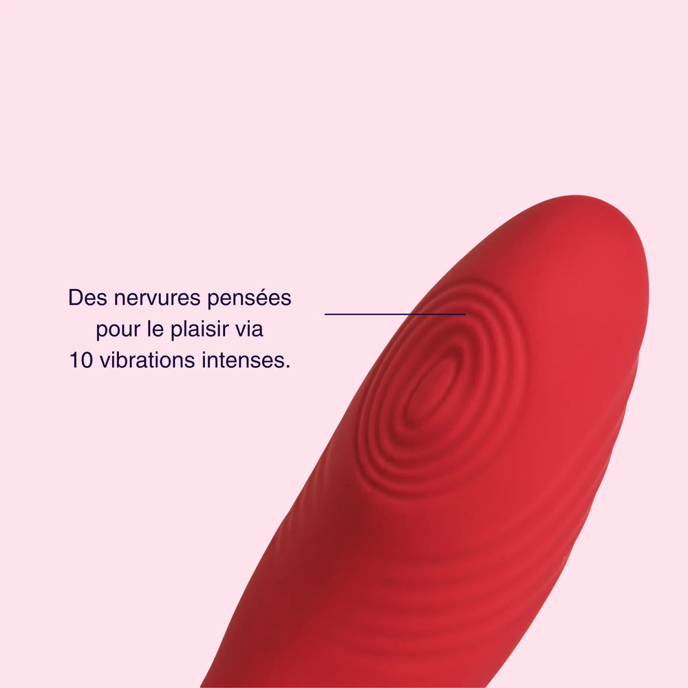 The King 2 en 1 - estimulador de clítoris y vibrador plegable de Mon Amour