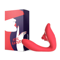 The King 2 en 1 - estimulador de clítoris y vibrador plegable de Mon Amour