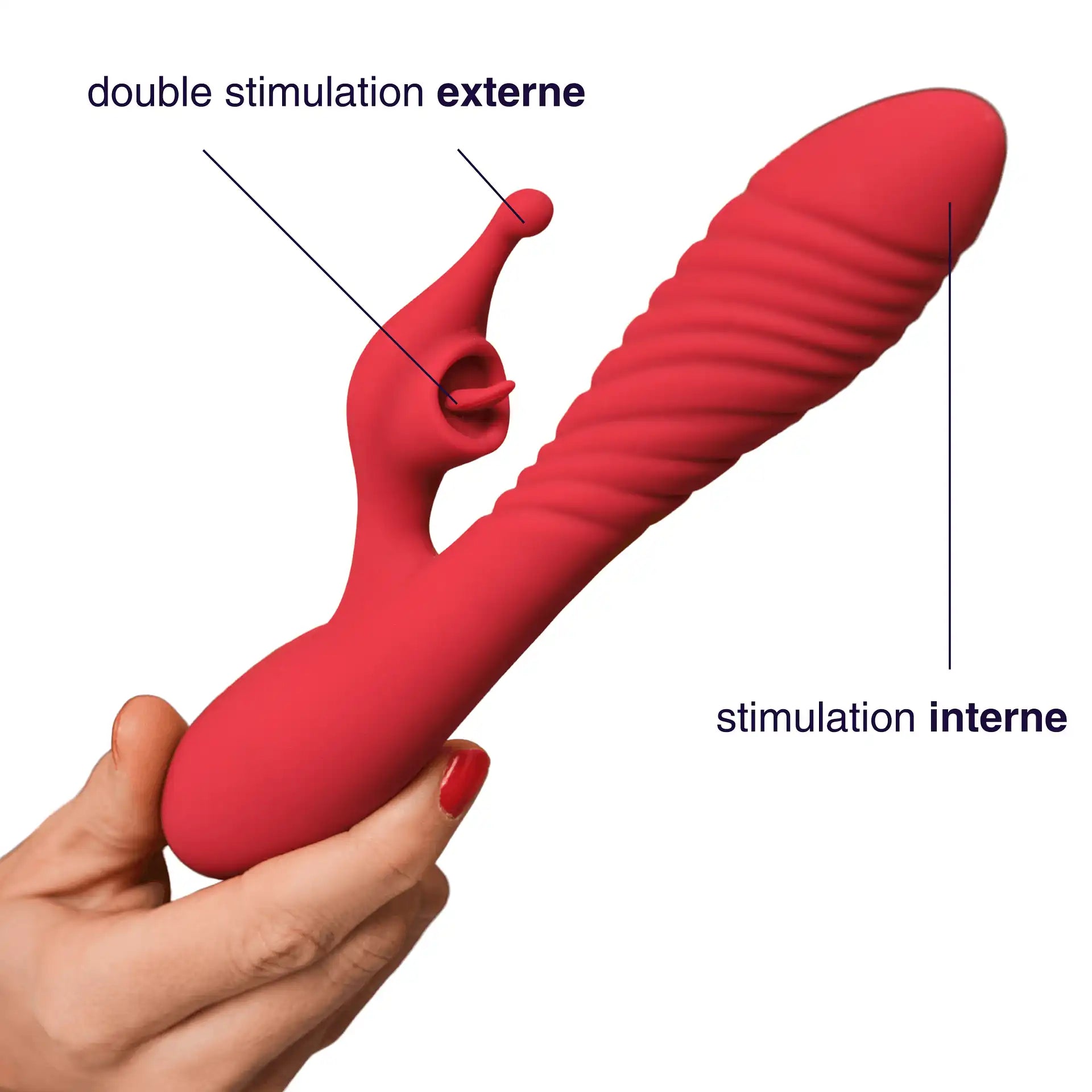 Sena - sextoy rabbit cunnilingus et nervuré