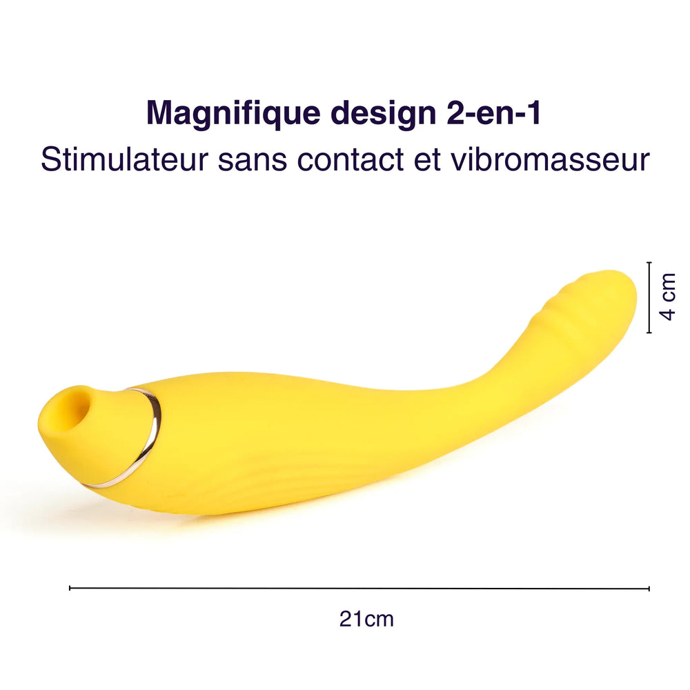 Banana power sex toy estimulador de clítoris 2 en 1 y vibrador de punto G de Mon Amour