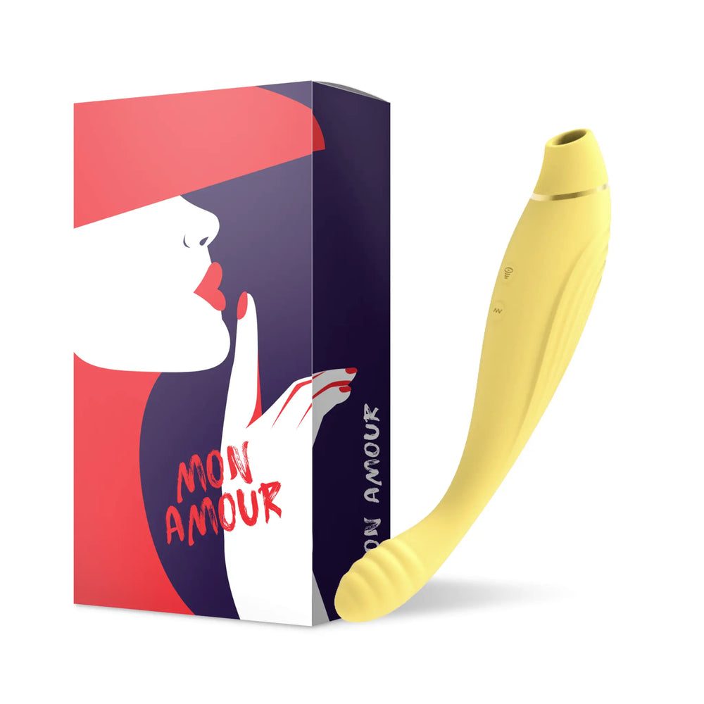 Banana power sex toy estimulador de clítoris 2 en 1 y vibrador de punto G de Mon Amour