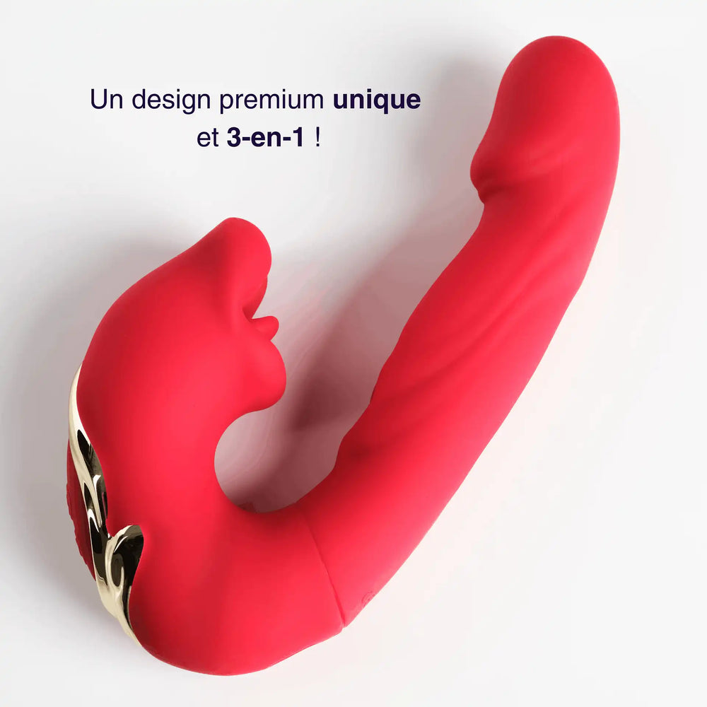 Sora - vibro 3-en-1 point G & clitoris avec tapette